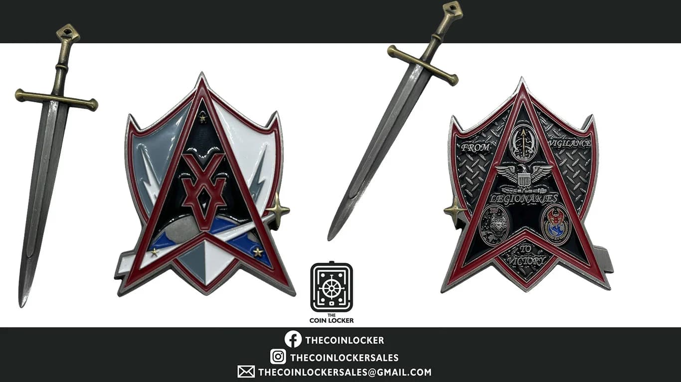 Legionaries — custom challenge coin (From Vigilance to Victory)